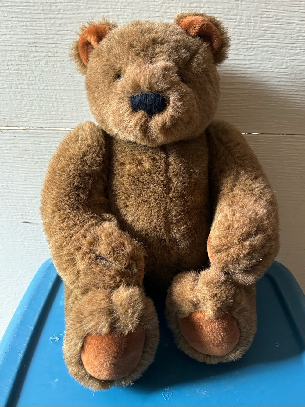 Gund 1983 vintage Brown Plush Teddy Bear Soft Stuffed Animal - Cozy Companion